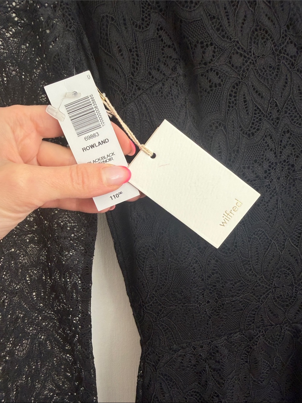 🆕 Aritzia Wilfred Rowland lace dress long sleeve - Picture 2 of 3